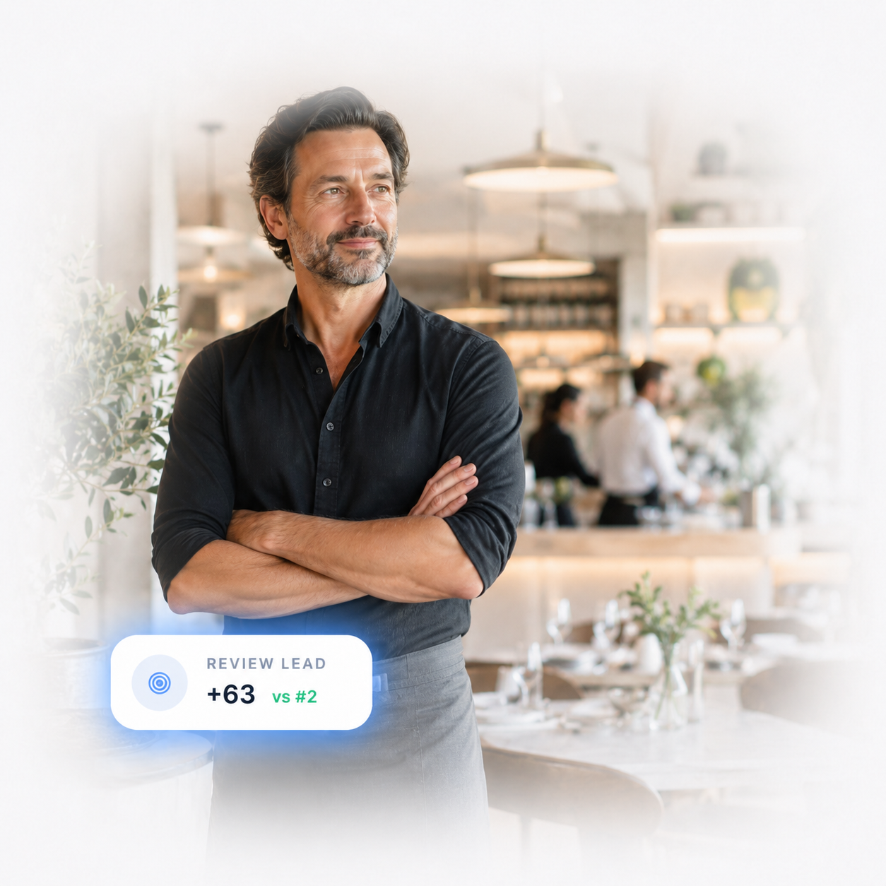 Business owner leading competitors in review volume