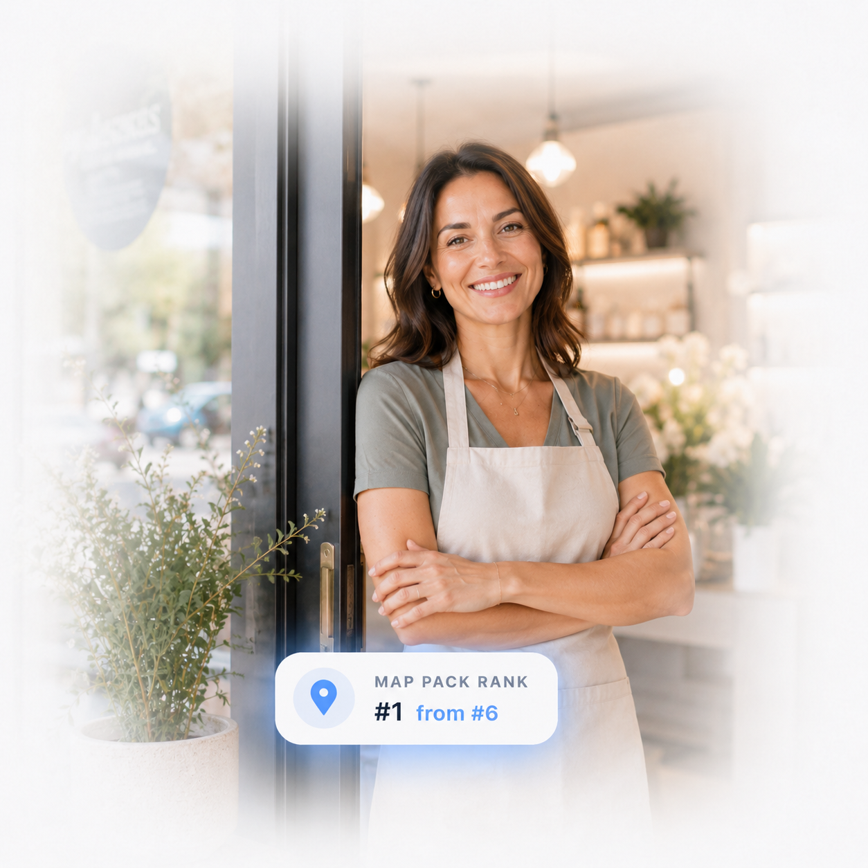 Local shop owner ranking #1 in the Google Map Pack